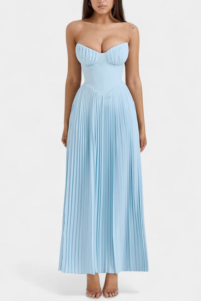 Alyce - Strapless Pleated Dress