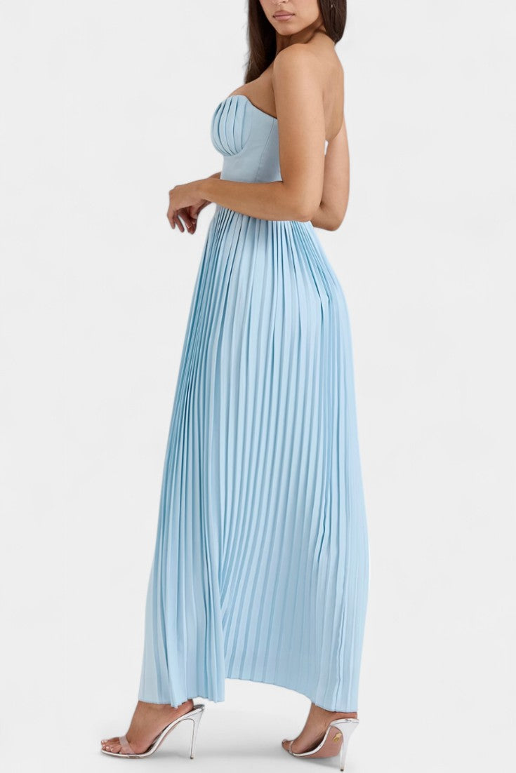 Alyce - Strapless Pleated Dress