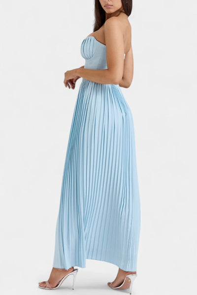 Alyce - Strapless Pleated Dress